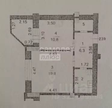 1-к кв. Липецкая область, Липецк ул. П.И. Смородина, 11 (43.3 м)