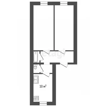 2-к кв. Санкт-Петербург просп. Средний Васильевского острова, 50 (48.0 ...