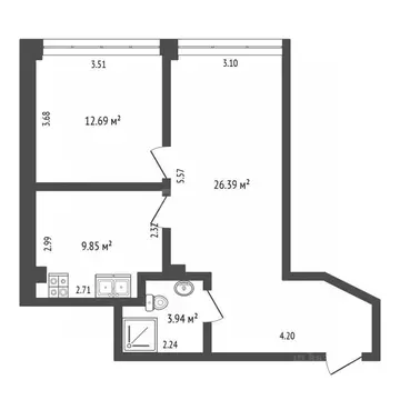 2-к кв. Крым, Саки ул. Санаторная (52.0 м)