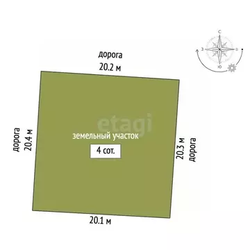 Участок в Мордовия, Саранск Натуралист СНТ,  (4.0 сот.)