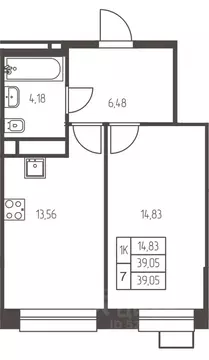 1-к кв. Московская область, Ивантеевка Пушкинский городской округ,  ...
