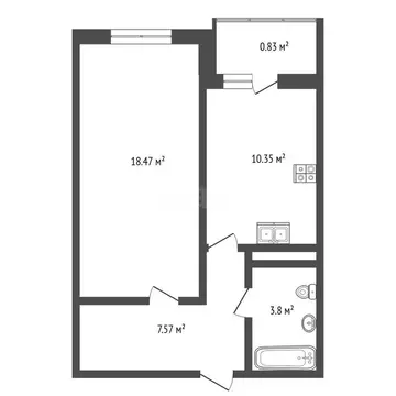 1-комнатная квартира: Анапа, ул. Крестьянская / пр. Солдатских Матерей ...