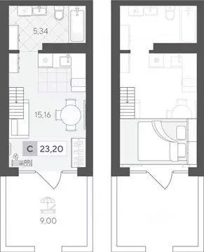 Студия Тюменская область, Тюменский район, д. Падерина ул. Сергея ...