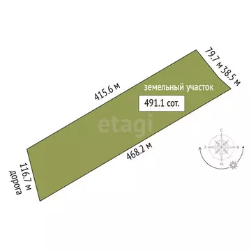 Участок в Феодосия, Станционная улица (491.1 м)