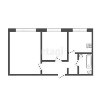 2-к кв. Тверская область, Тверь ул. Хромова, 3к1 (40.0 м)