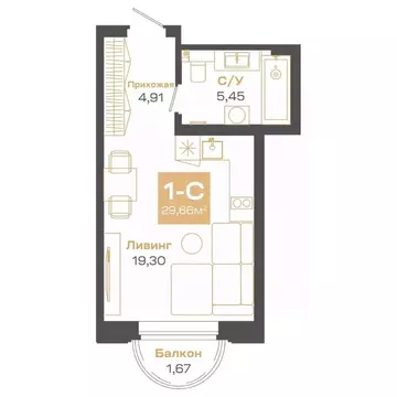 1-к кв. Новосибирская область, Новосибирск Академгородок мкр, ул. Мусы ...