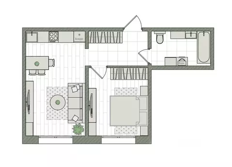 2-к кв. Кировская область, Киров бул. Прибрежный, 6 (40.3 м)