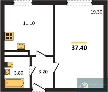 1-к кв. Воронежская область, Рамонский район, с. Ямное Счастье жилой ...