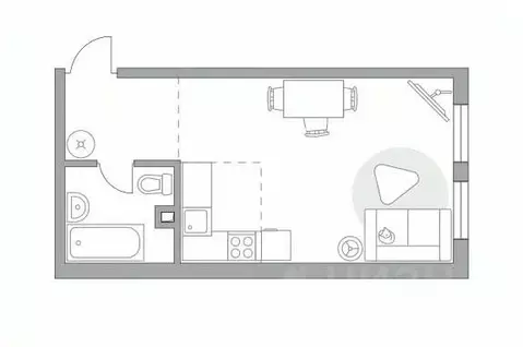 Студия Москва Каширское ш., 1К2С5 (32.94 м)