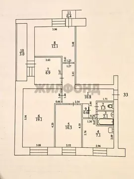 4-к кв. Томская область, Северск ул. Ленина, 94 (70.0 м)