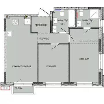 2-к кв. Удмуртия, Ижевск Культбаза жилрайон, 8-й мкр, Ежевика жилой ...