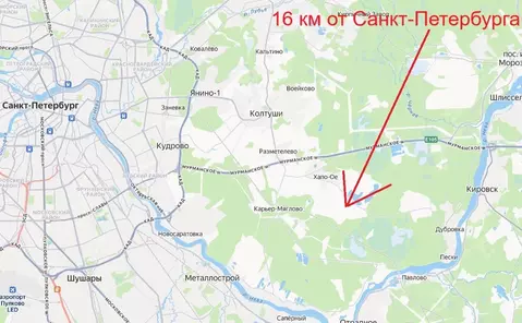 Участок в Ленинградская область, Всеволожский район, Колтушское ...