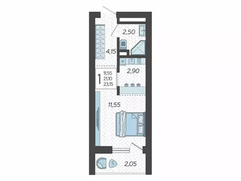 Квартира-студия: Сочи, микрорайон Бытха, Ясногорская улица, 16/2к6 ...