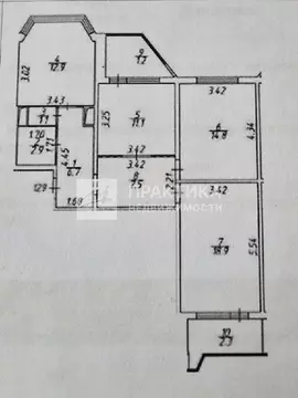 Продается 3-комнатная квартира