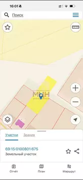 Участок в Тверская область, Конаковский муниципальный округ, д. Сажино ...