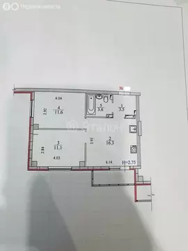 2-комнатная квартира: Волгоград, улица Тимирязева, 19А (46.1 м)