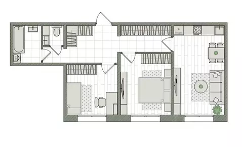 3-к кв. Кировская область, Киров бул. Прибрежный, 6 (58.7 м)