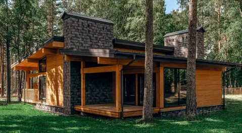 Коттедж в Ленинградская область, Приозерский район, Громовское с/пос, ...