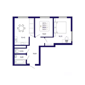 2-к кв. Башкортостан, Уфа Затон-Восточный жилрайон, Паруса жилой ...