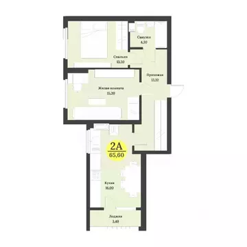 2-к кв. Ставропольский край, Невинномысск бул. Мира (65.6 м)