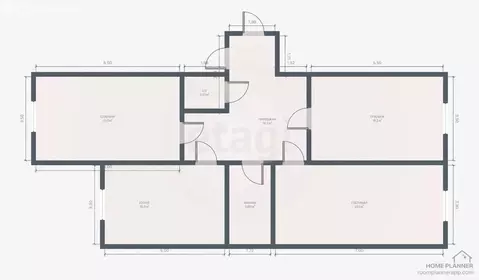 3-комнатная квартира: Махачкала, улица Устарбекова, 6 (107.6 м)