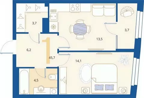 1-к кв. Пензенская область, Пенза Арбеково жилрайон, Дальнее Арбеково ...