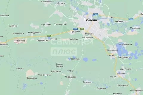 Участок в Тюменская область, Тюменский муниципальный округ, с. Успенка ...