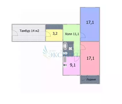 2-к кв. Нижегородская область, Нижний Новгород ул. Богдановича, 1к2 ...
