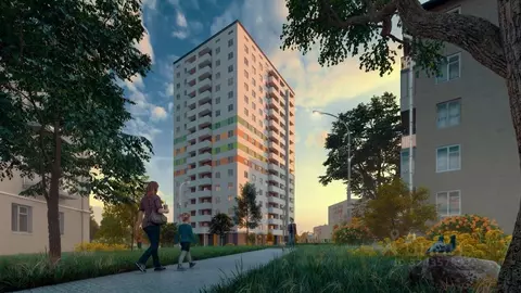 1-к кв. Самарская область, Новокуйбышевск 69-й кв-л,  (41.57 м)