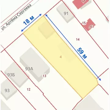 Участок в Ставропольский край, Ессентуки ул. Артема Сергеева, 93 (10.0 ...