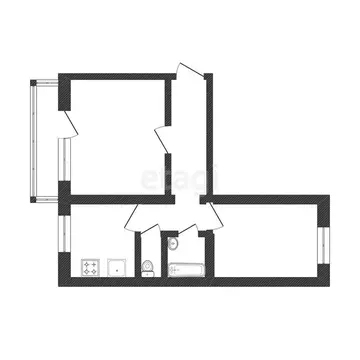 2-комнатная квартира: Златоуст, квартал Медик, 8 (52.6 м)