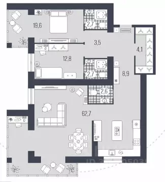 3-к кв. Брянская область, Брянск ул. Некрасова, 20Б (119.6 м)