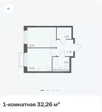 1-к кв. Москва № 176 кв-л,  (32.26 м)