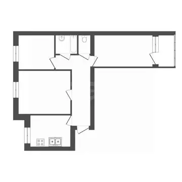 3-к кв. Тюменская область, Тюмень Народная ул., 6 (61.0 м)