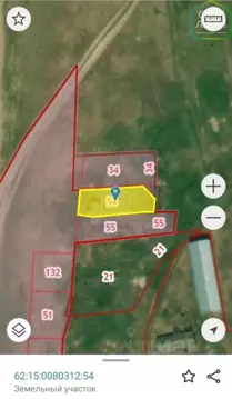 Участок в Рязанская область, Рязанский район, Заокское с/пос, с. ...