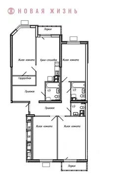 4-к кв. Самарская область, Самара Ленинская ул. (137.5 м)
