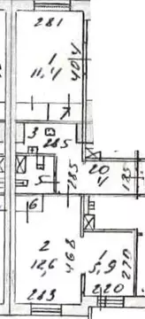 1-комнатная квартира: Иркутск, микрорайон Университетский, 62 (28.8 м)