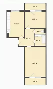 2-комнатная квартира: Омск, микрорайон Заозёрный, улица Сергея ...