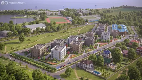 2-комнатная квартира: Заозёрное, жилой комплекс Кубики (52.41 м)