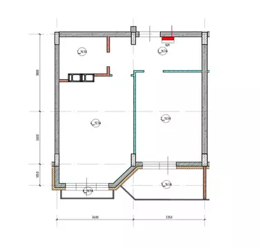 1-к кв. Калужская область, Обнинск ул. Усачева, 21 (46.8 м)