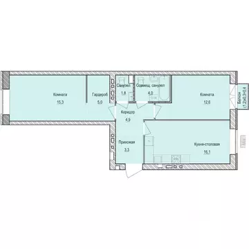2-к кв. Удмуртия, Завьяловский район, с. Первомайский Санвилл жилой ...