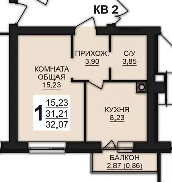 1-к кв. Ивановская область, Ивановский район, Богданихское с/пос, д. ...