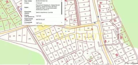 Участок в Свердловская область, Дегтярск ул. Бирюзовая, 3 (19.67 сот.)