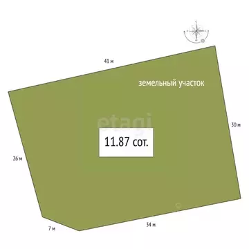 Участок в Новосибирская область, Коченевский район, Лесник СНТ  (11.87 ...
