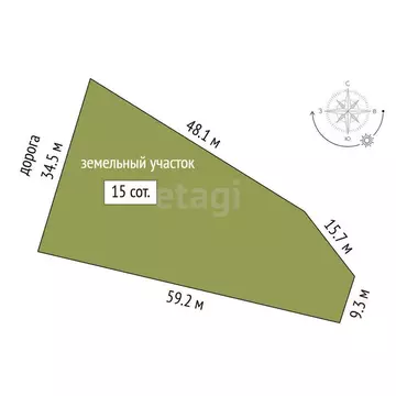 Участок в Белогорский район, Земляничненское сельское поселение, село ...