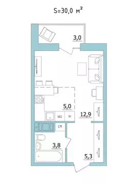 Студия Карелия, Петрозаводск ул. Лермонтова, 2 (30.0 м)