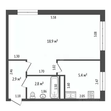 1-к кв. Марий Эл, Йошкар-Ола Первомайская ул., 179 (30.0 м)