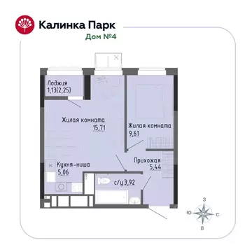1-к кв. Удмуртия, Ижевск Восток-3 МОТ СНТ, 90 (40.9 м)