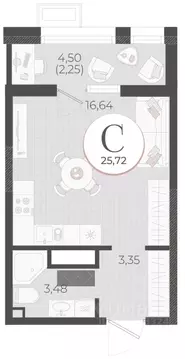 Студия Краснодарский край, Новороссийск Моренуар жилой комплекс (25.72 ...