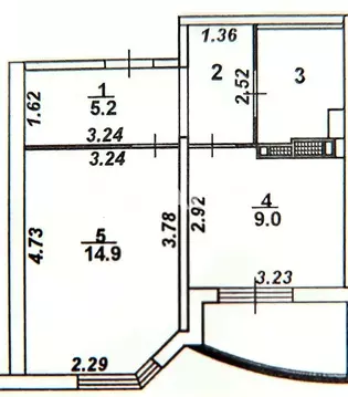 1-комнатная квартира: Воронеж, улица Артамонова, 34/6 (36.4 м)
